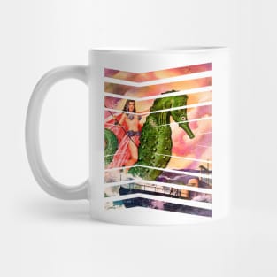 Seahorse Retro Vintage Girl Mug